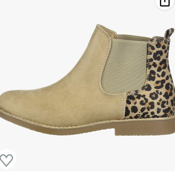 Leopard and Tan Ankle Boots - Picture 1 of 10